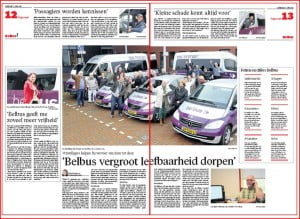 Artikel Belbus NHD zaterdag 8 juni 2013